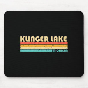 Klinger Lake Michigan Funny Fishing Camping Summer Mouse Pad