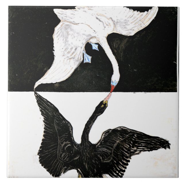 Klint - The Swan, No. 01,Group 1X SUN Ceramic Tile (Front)