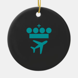 KLM Airlines Merchandise Essential T-Shirt Ceramic Ornament