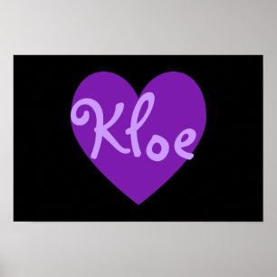 Kloe in Purple Poster