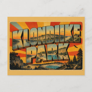 Klondike Park Missouri Quarry Lake River Bluffs Postcard
