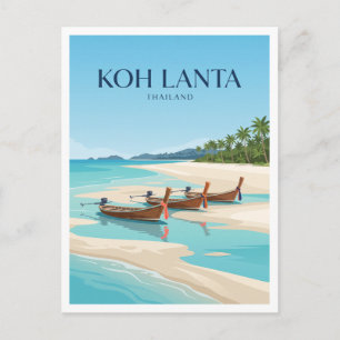 Klong Dao Beach Saladan Thailand Travel Gift Postcard