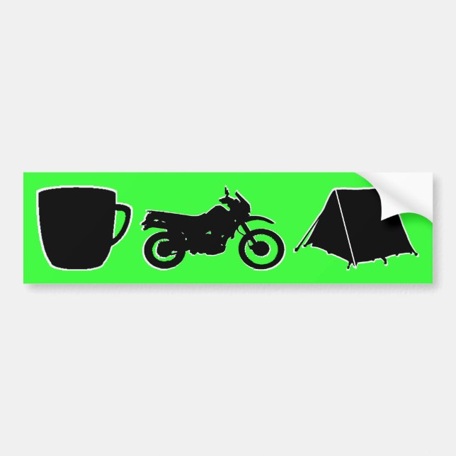 KLR dualsport bumpersticker Bumper Sticker (Front)