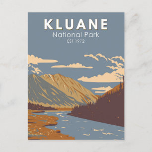 Kluane National Park Still Brook Canada Travel Art Postcard