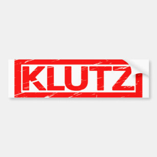 Klutz Stamp Bumper Sticker
