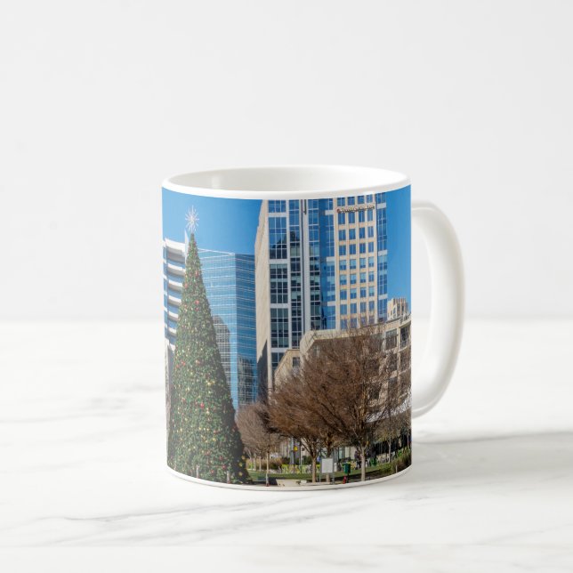 Klyde Warren Dallas Christmas Coffee Mug (Front Right)