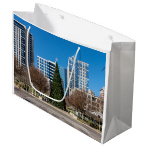 Klyde Warren Dallas Christmas Large Gift Bag