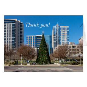 Klyde Warren Dallas Christmas Thank You Card