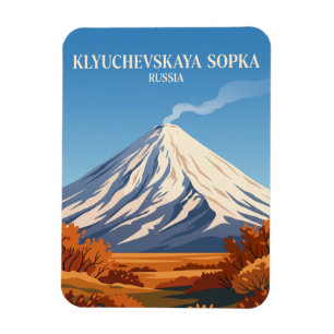 Klyuchevskaya Sopka Russia Magnet