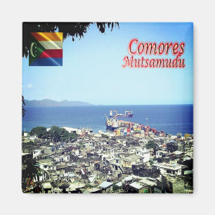 KM - Comoros - Mutsamudu - Panorama Magnet