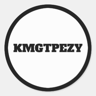 KMGTPEZY CLASSIC ROUND STICKER