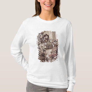 Knave before the King and Queen of Hearts T-Shirt