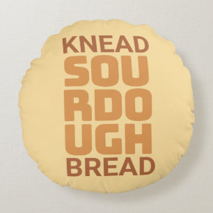 Knead Sourdough Bread Baker Bread maker Round Cushion