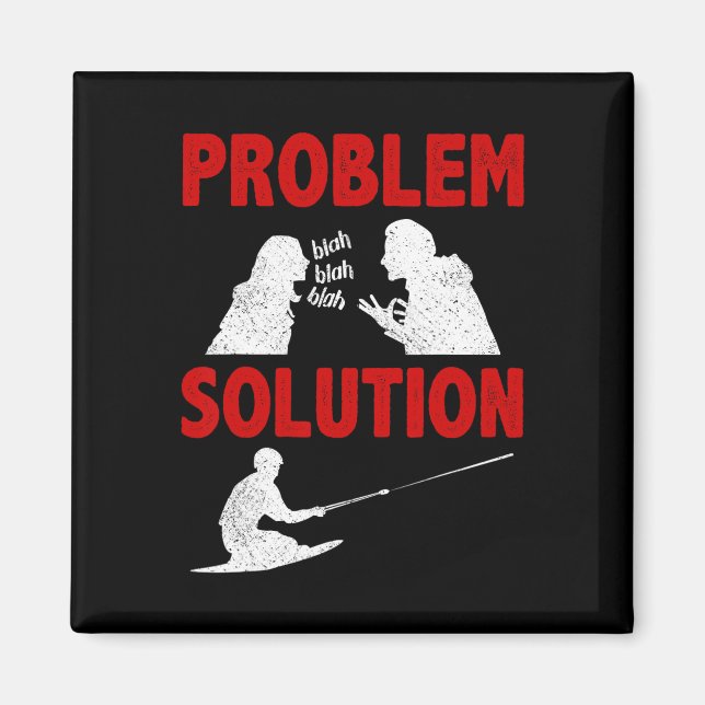 Knee Boarding Aquatic Sport Problem Solution Hobby Magnet (Front)
