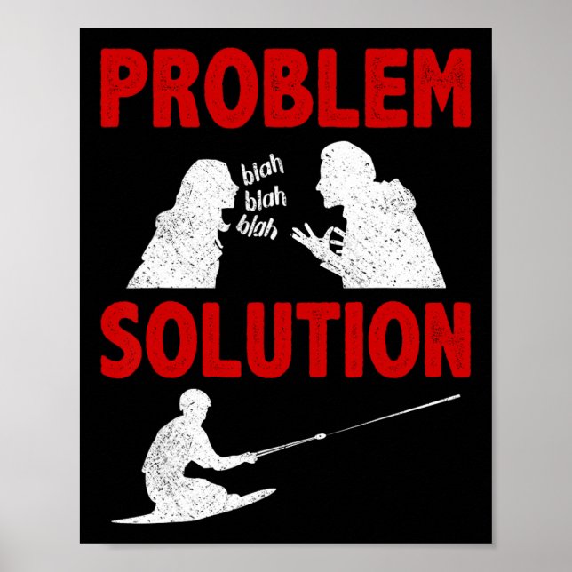 Knee Boarding Aquatic Sport Problem Solution Hobby Poster (Front)