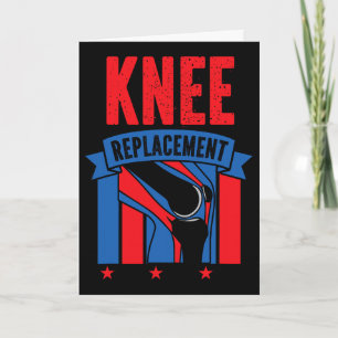 Knee Proud American Flag 4th Of July Knee Replacem Card