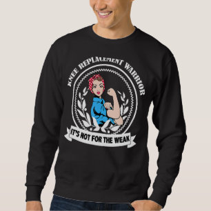 Knee Replacement Acl Surgery Recovery Warrior Wome Sweatshirt