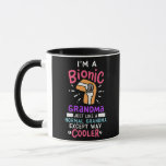 Knee Replacement Bionic Grandma After Surgery Mug<br><div class="desc">Knee Replacement Bionic Grandma After Surgery Gift Gift. Perfect gift for your dad,  mum,  papa,  men,  women,  friend and family members on Thanksgiving Day,  Christmas Day,  Mothers Day,  Fathers Day,  4th of July,  1776 Independent day,  Veterans Day,  Halloween Day,  Patrick's Day</div>