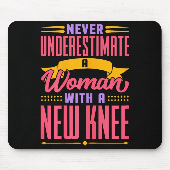 Knee Replacement For Women New Knee Surgery Recove Mouse Pad (Front)