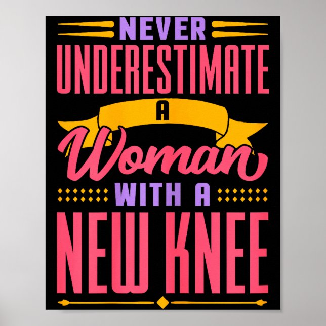 Knee Replacement For Women New Knee Surgery Recove Poster (Front)