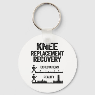 Knee Replacement Recovery Expectations Reality Key Ring
