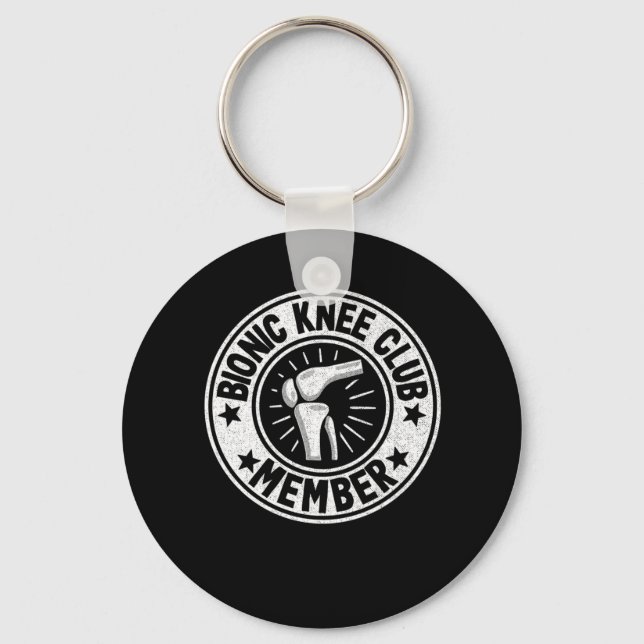Knee Replacement Surgery Bionic Knee Club Member L Key Ring (Front)
