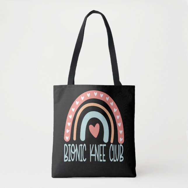 Knee Replacement Surgery Funny Get Well Tote Bag (Front)