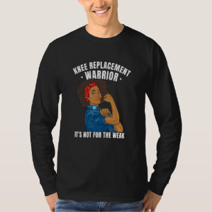 Knee Replacement Warrior African American Women Bl T-Shirt