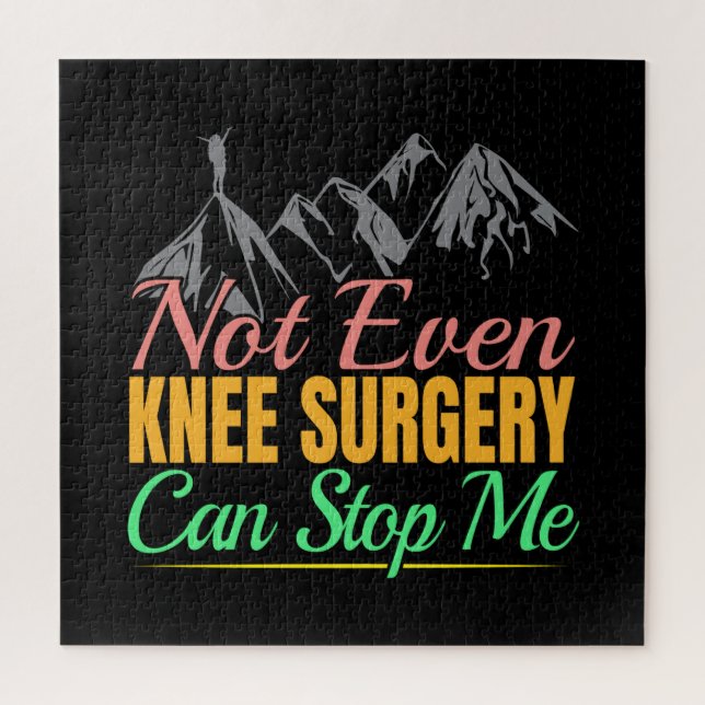 Knee Surgery Hiking Quote - Mountain Climber Jigsaw Puzzle (Vertical)