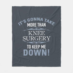 Knee Surgery Humour Fleece Blanket