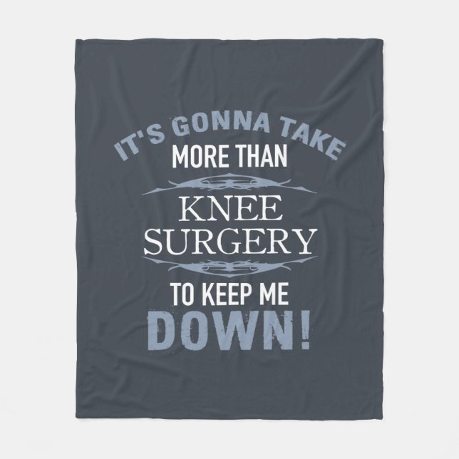 Knee Surgery Humour Fleece Blanket (Front)
