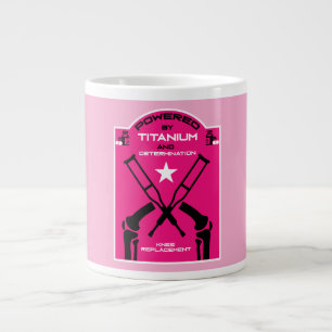 Knee Surgery Recovery Get Well Large Coffee Mug