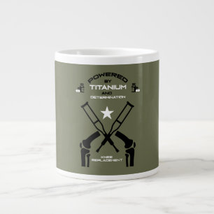 Knee Surgery Recovery Get Well Large Coffee Mug
