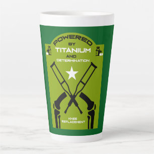 Knee Surgery Recovery Get Well Latte Mug