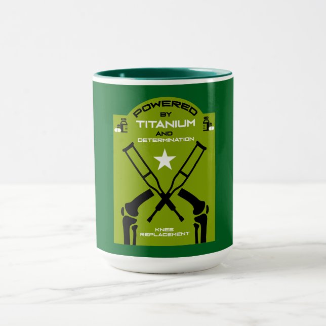 Knee Surgery Recovery Get Well Mug (Center)