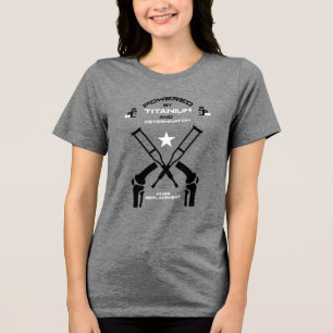 Knee Surgery Recovery Get Well Tri-Blend Shirt