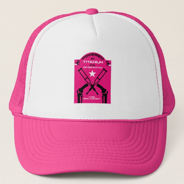 Knee Surgery Recovery Get Well Trucker Hat (Front)