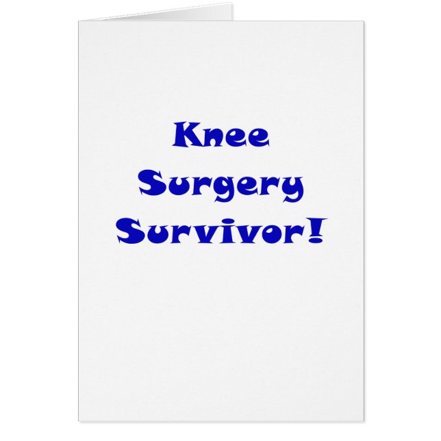 Knee Surgery Survivor (Front)