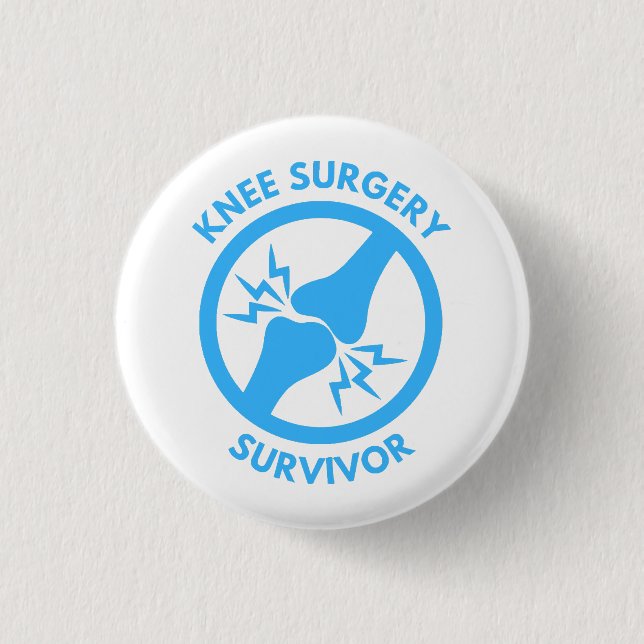 Knee Surgery Survivor  3 Cm Round Badge (Front)