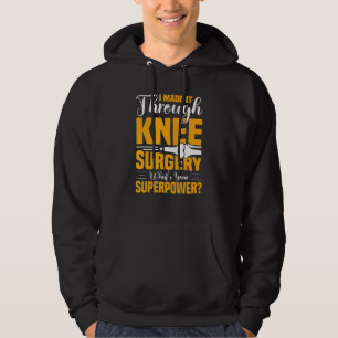 Knee Surgery Survivor Bionic Joint Recovery Knee Hoodie