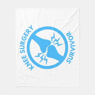 Knee Surgery Survivor Fleece Blanket