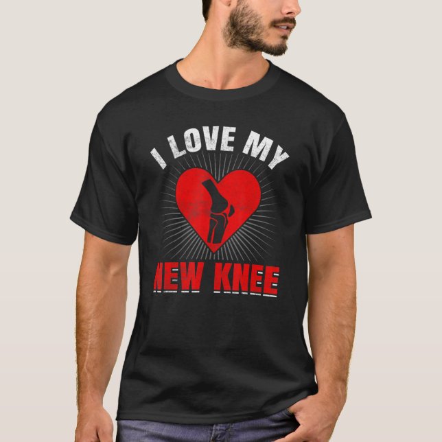 Knee Surgery Survivor Joint Replacement Bionic Kne T-Shirt (Front)