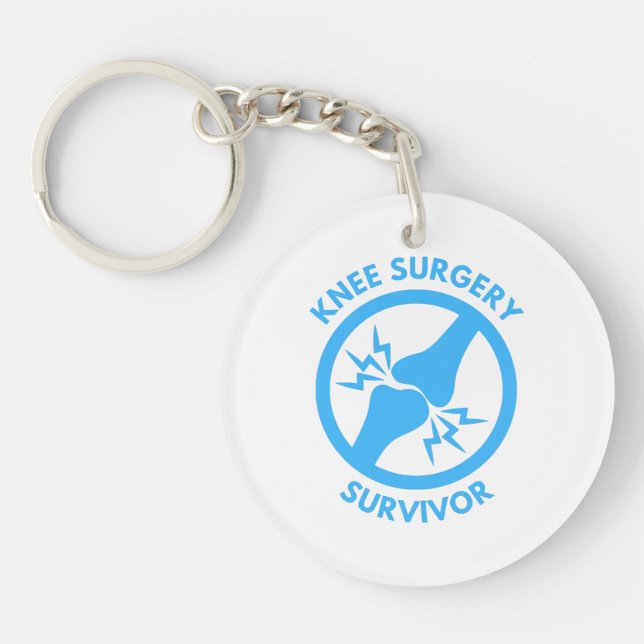 Knee Surgery Survivor  Key Ring (Front)