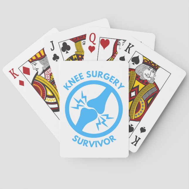 Knee Surgery Survivor  Playing Cards (Back)
