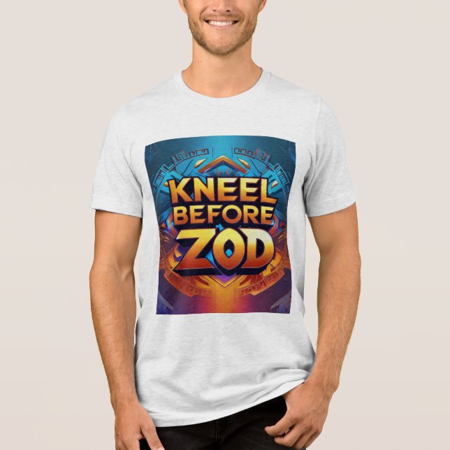 Kneel Before Zod - Iconic Command Tee (Front)