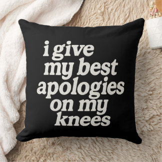 Kneeling Apology Pillow