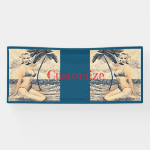 Kneeling Blonde Bikini Model Thunder_Cove Banner