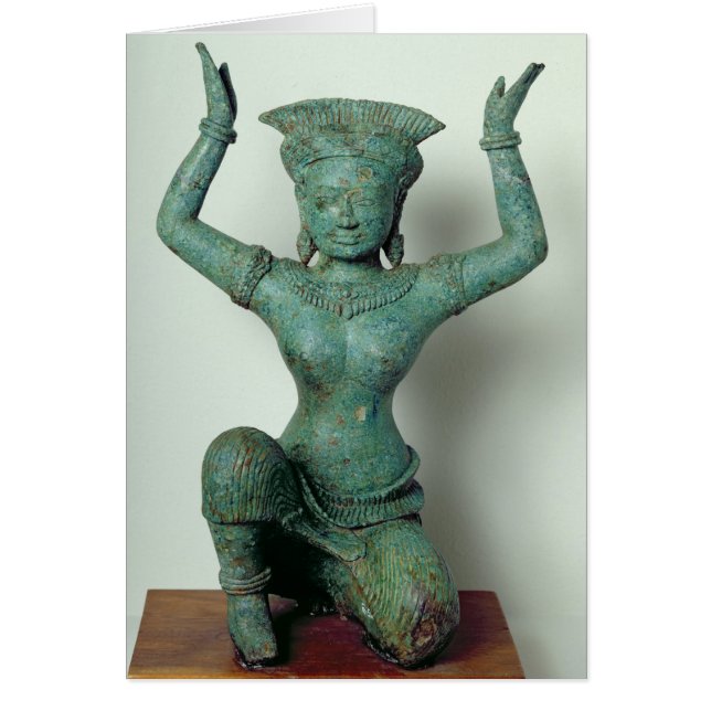 Kneeling feminine figure  used to support a (Front)