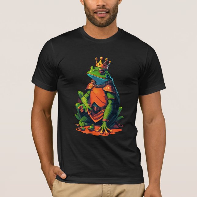 Kneeling Frog King Knight T-Shirt (Front)
