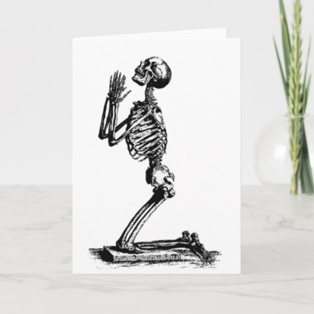 Kneeling Skeleton Card (Front)